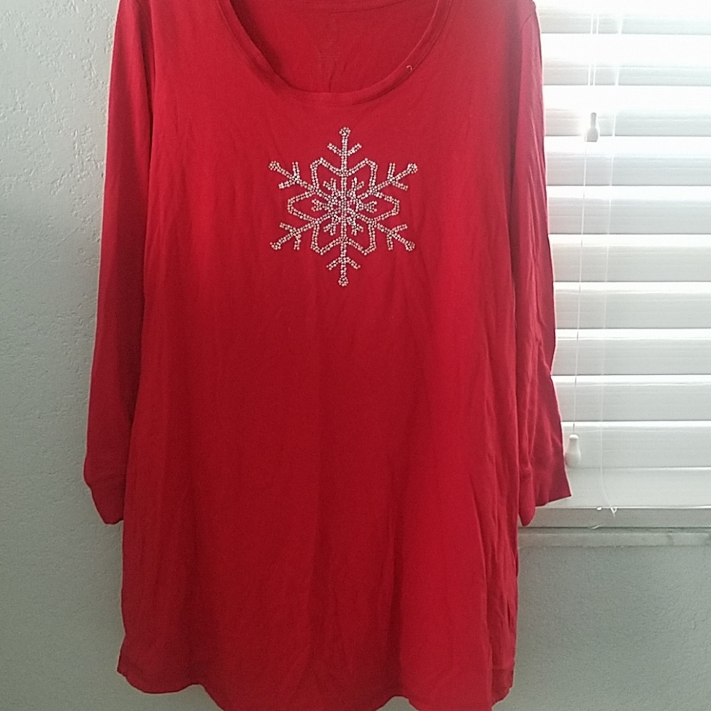 Red christmas sleep shirt